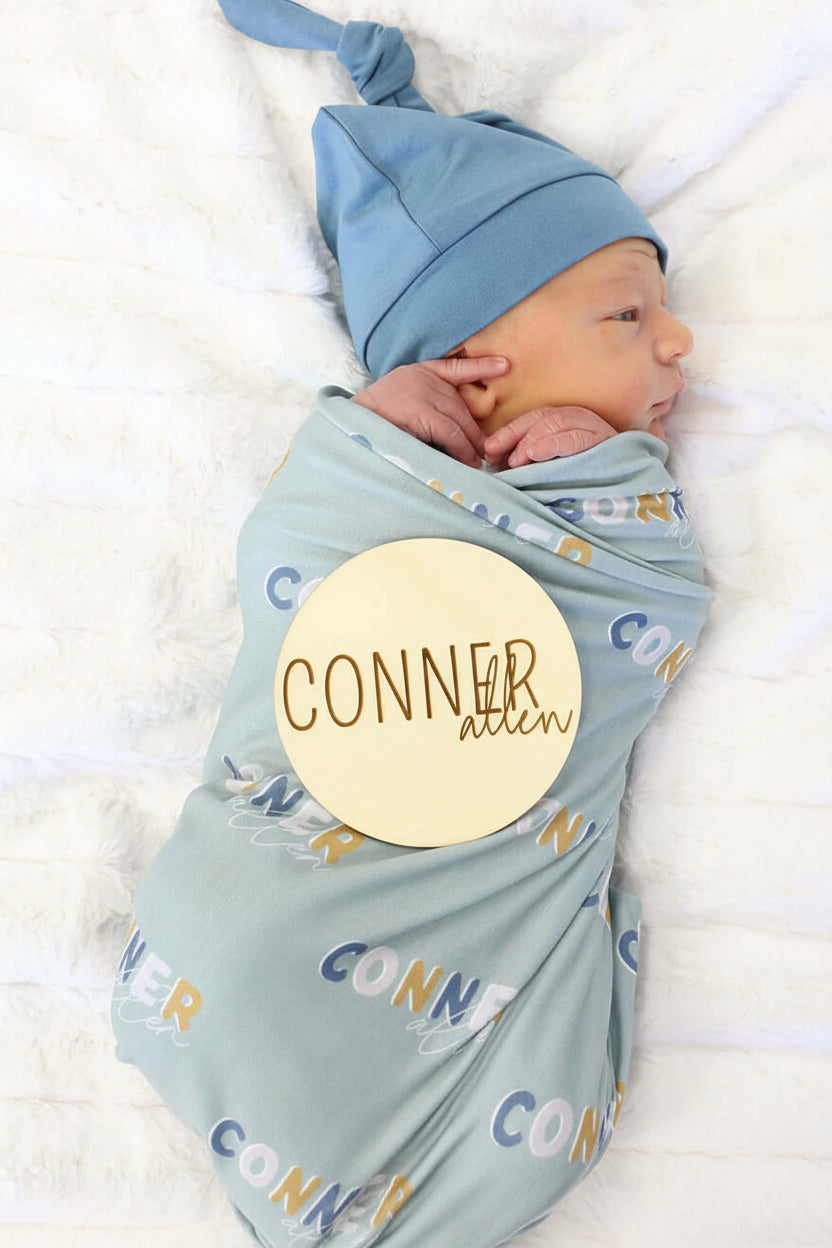 Personalized Wood Announcement | Block