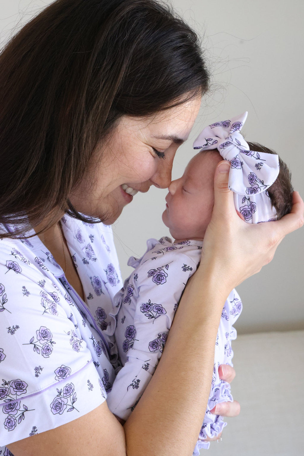 Ruffle Zipper Footie | Amethyst Garden