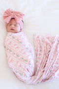 Personalized Swaddle Blanket | Coquette Garden