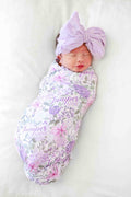 Personalized Swaddle Blanket | Lavender Lullaby