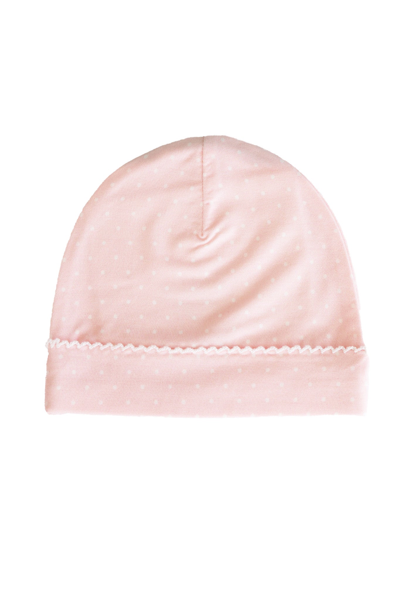 Picot Trim Bamboo Hat | Baby Pink