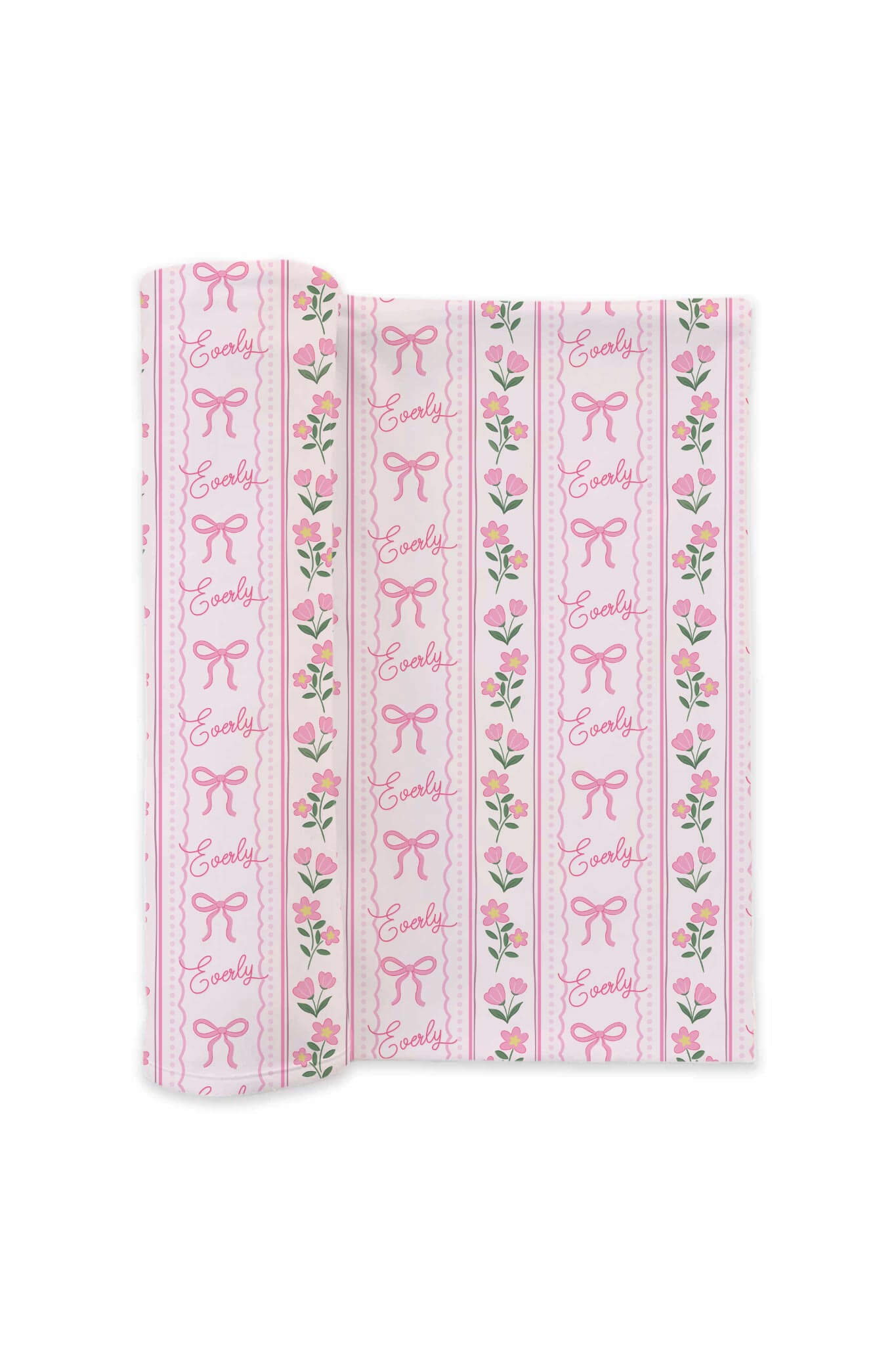 Personalized Swaddle Blanket | Coquette Garden