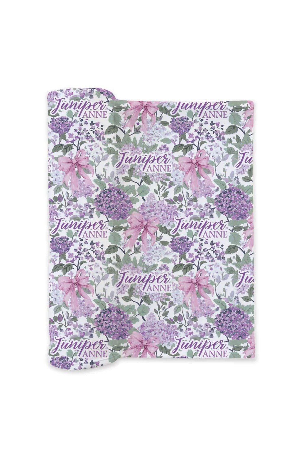 Personalized Swaddle Blanket | Lavender Lullaby