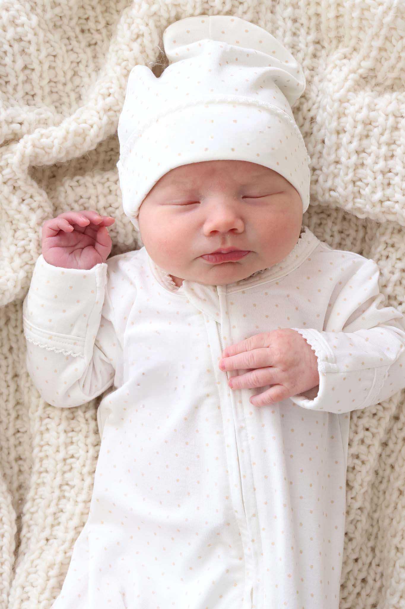 Picot Trim Bamboo Hat | Baby Taupe