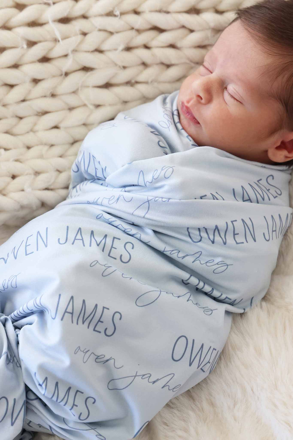 Personalized Baby Name Swaddle Blanket