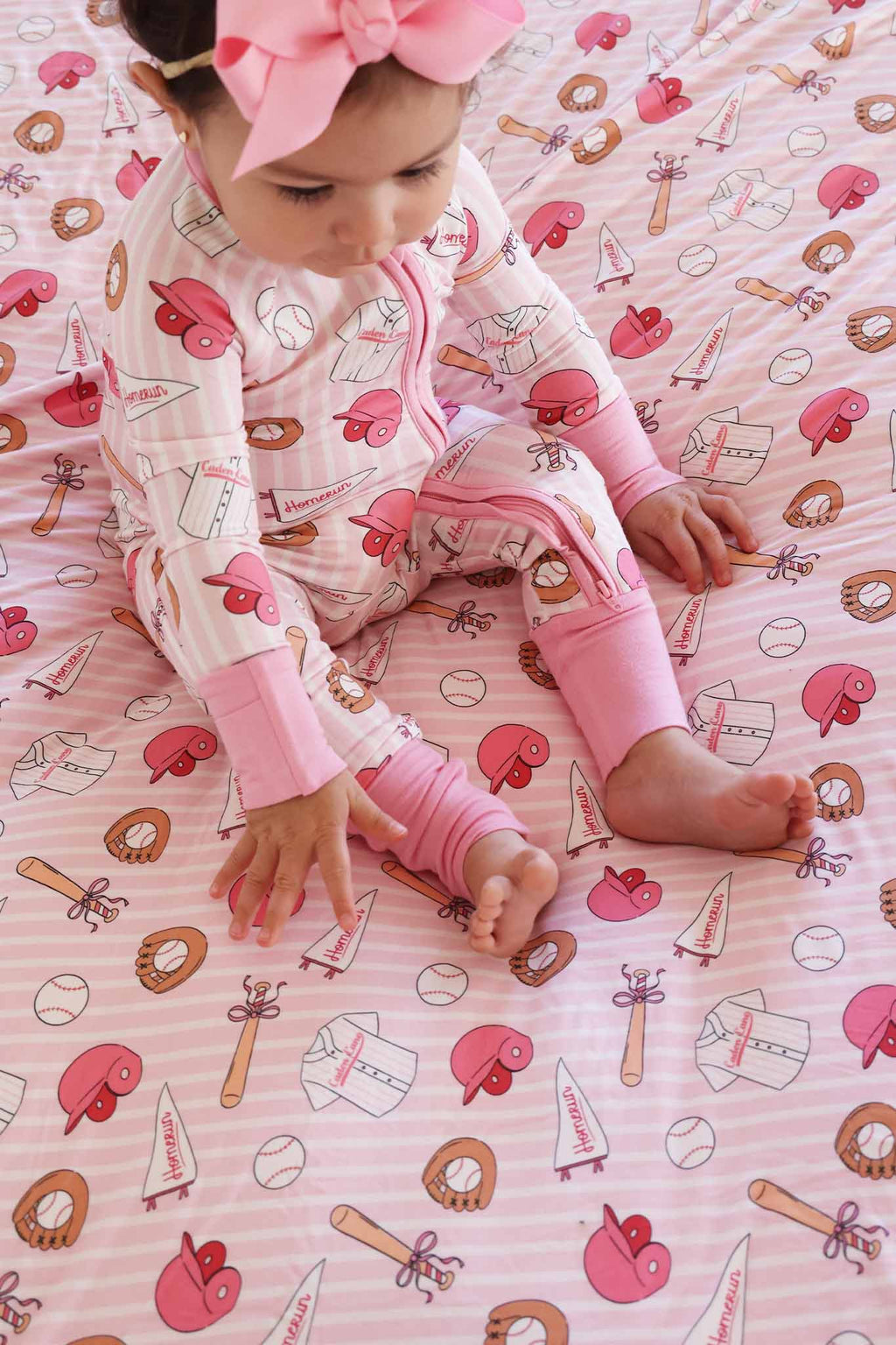 Ballpark Babes Convertible Zip Romper