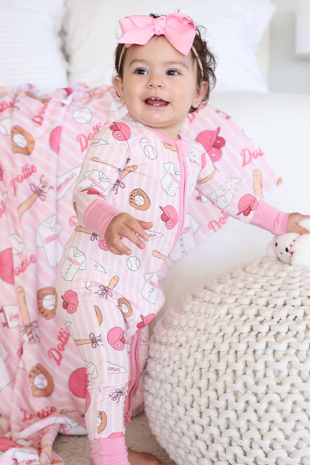 Ballpark Babes Convertible Zip Romper