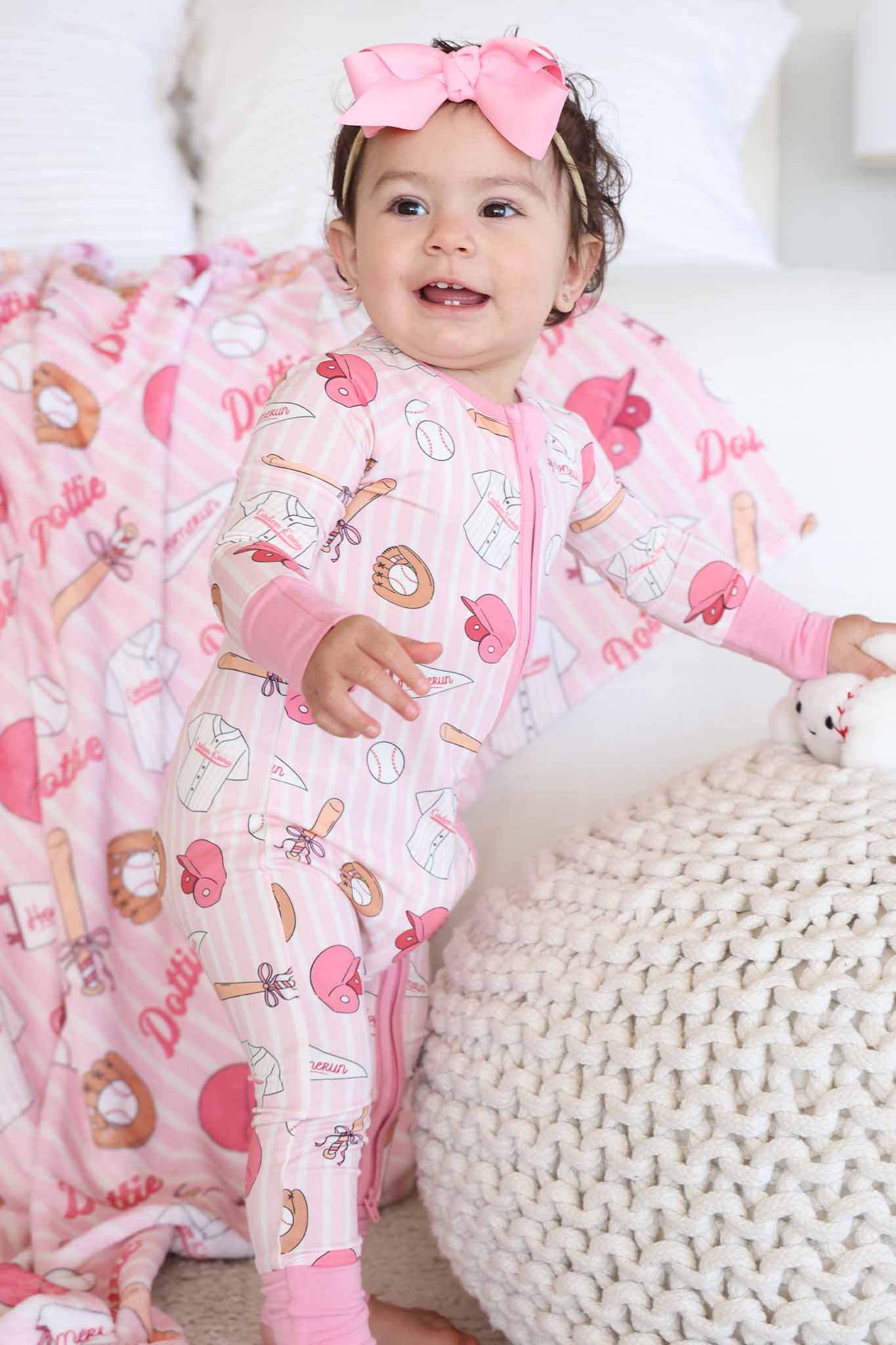 Ballpark Babes Convertible Zip Romper