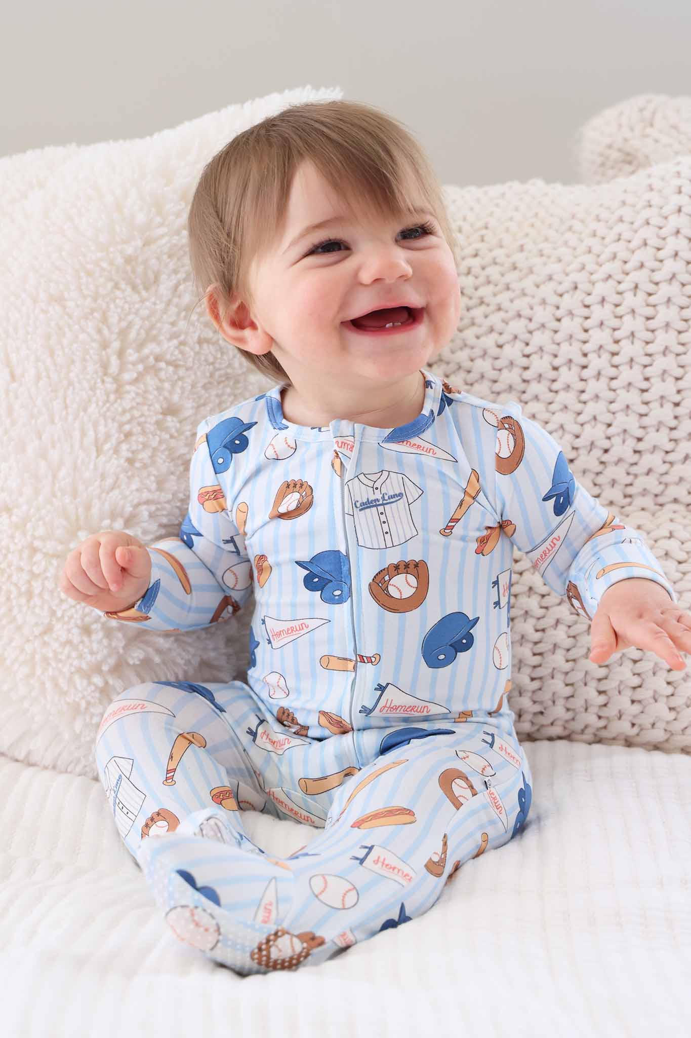 Ballpark Bros Zipper Footie