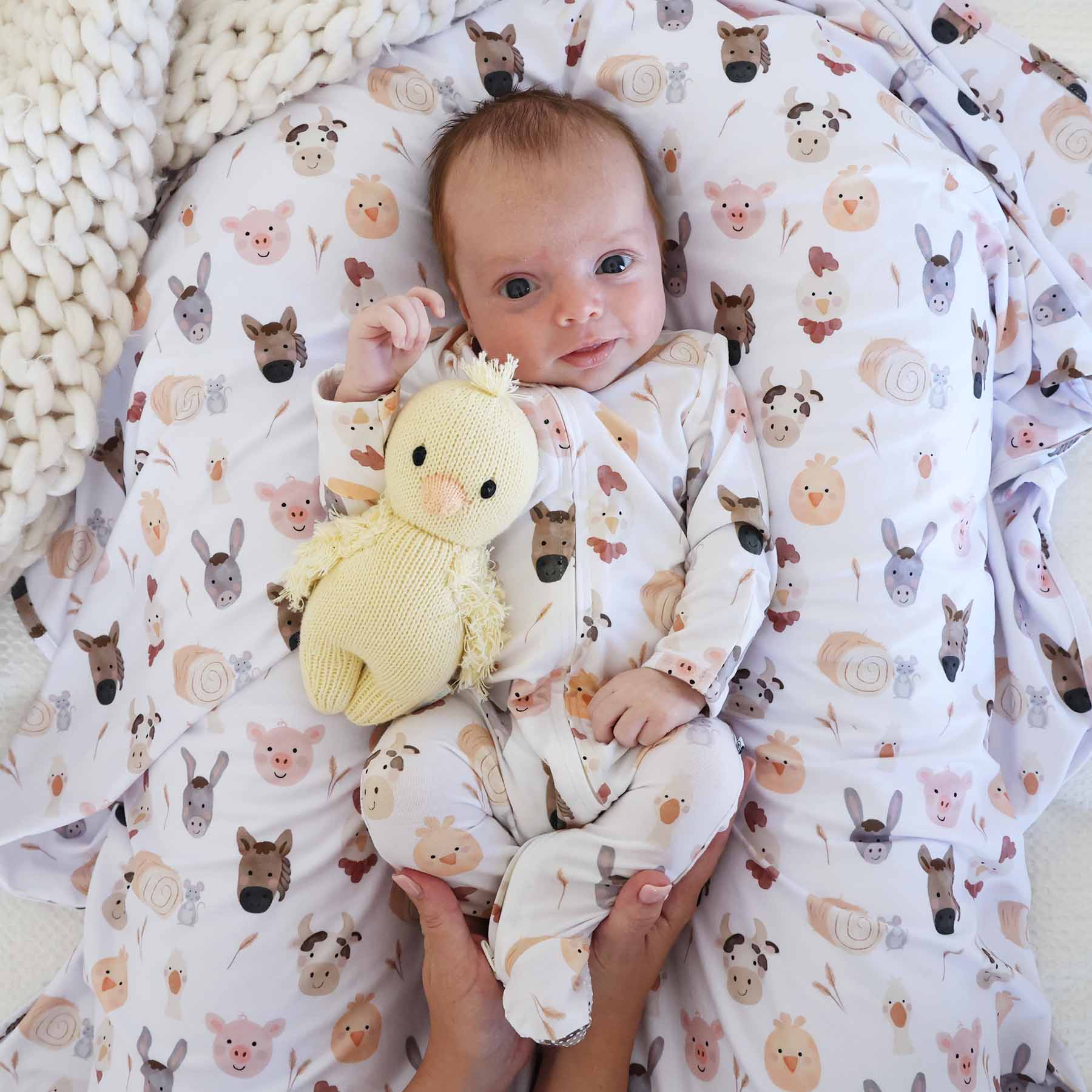 Barnyard Buddies Zipper Footie