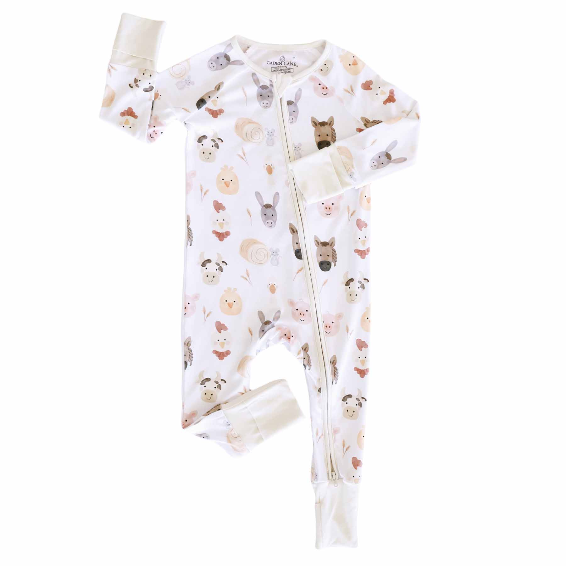 Barnyard Buddies Convertible Zip Romper