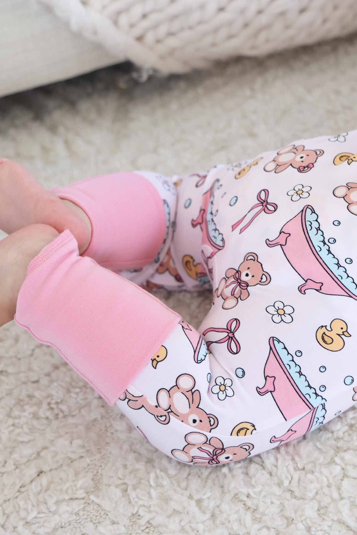 Bathtime Besties Convertible Zip Romper | Pink