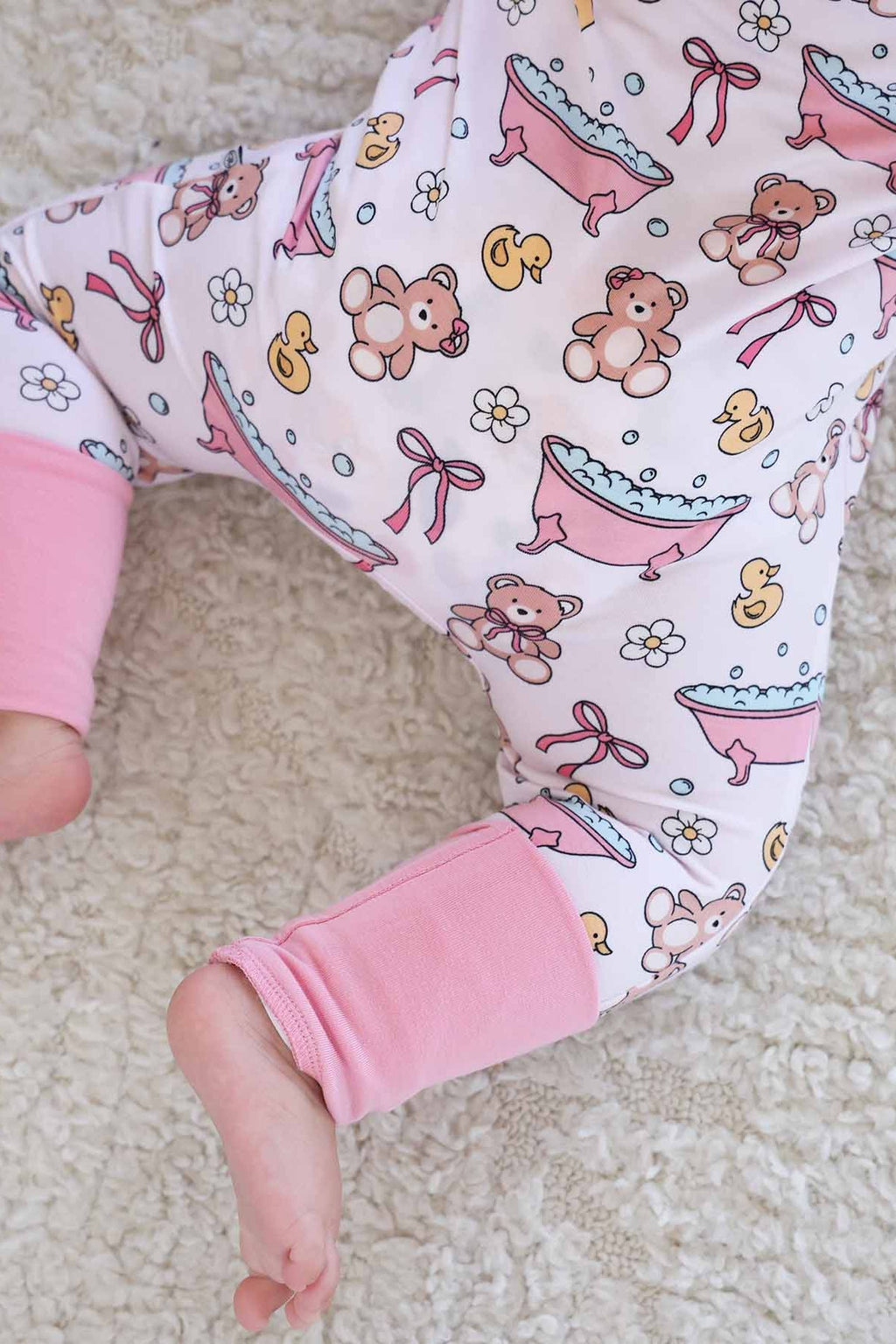 Bathtime Besties Convertible Zip Romper | Pink