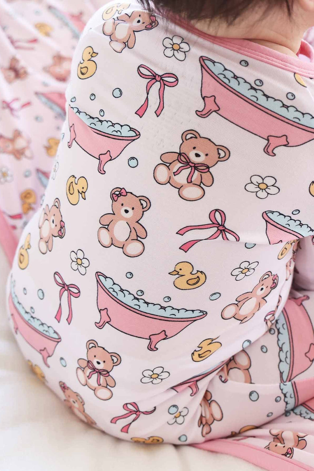 Bathtime Besties Convertible Zip Romper | Pink