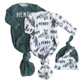 Brody's Personalized Newborn Baby Knot Gown