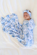Betsy's Blooms Personalized Swaddle Blanket