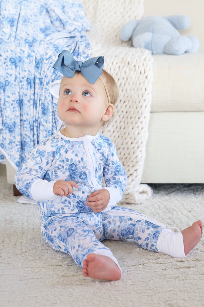 Betsy's Blooms Convertible Zip Romper