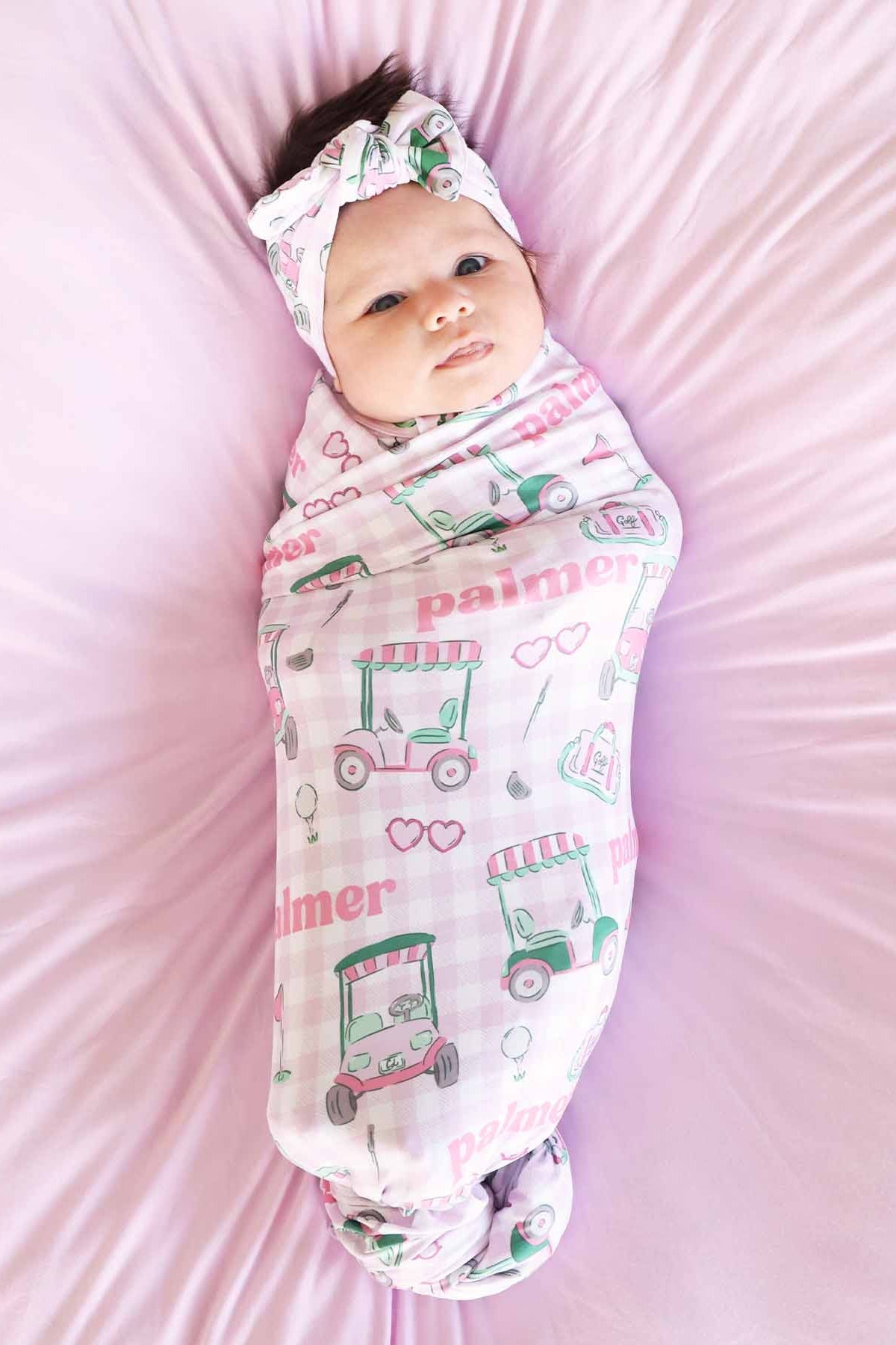 Birdie Babes Personalized Swaddle Blanket | Pink