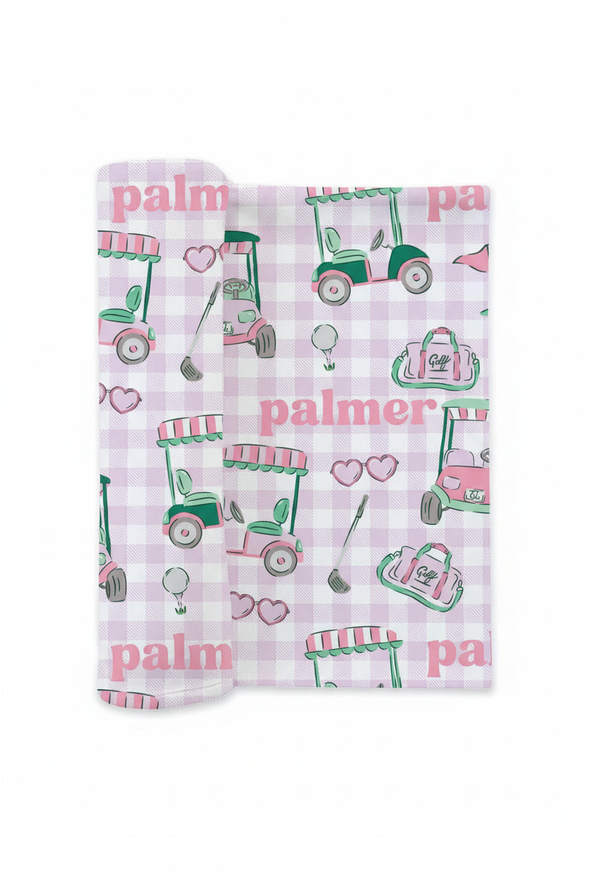 Birdie Babes Personalized Swaddle Blanket | Pink