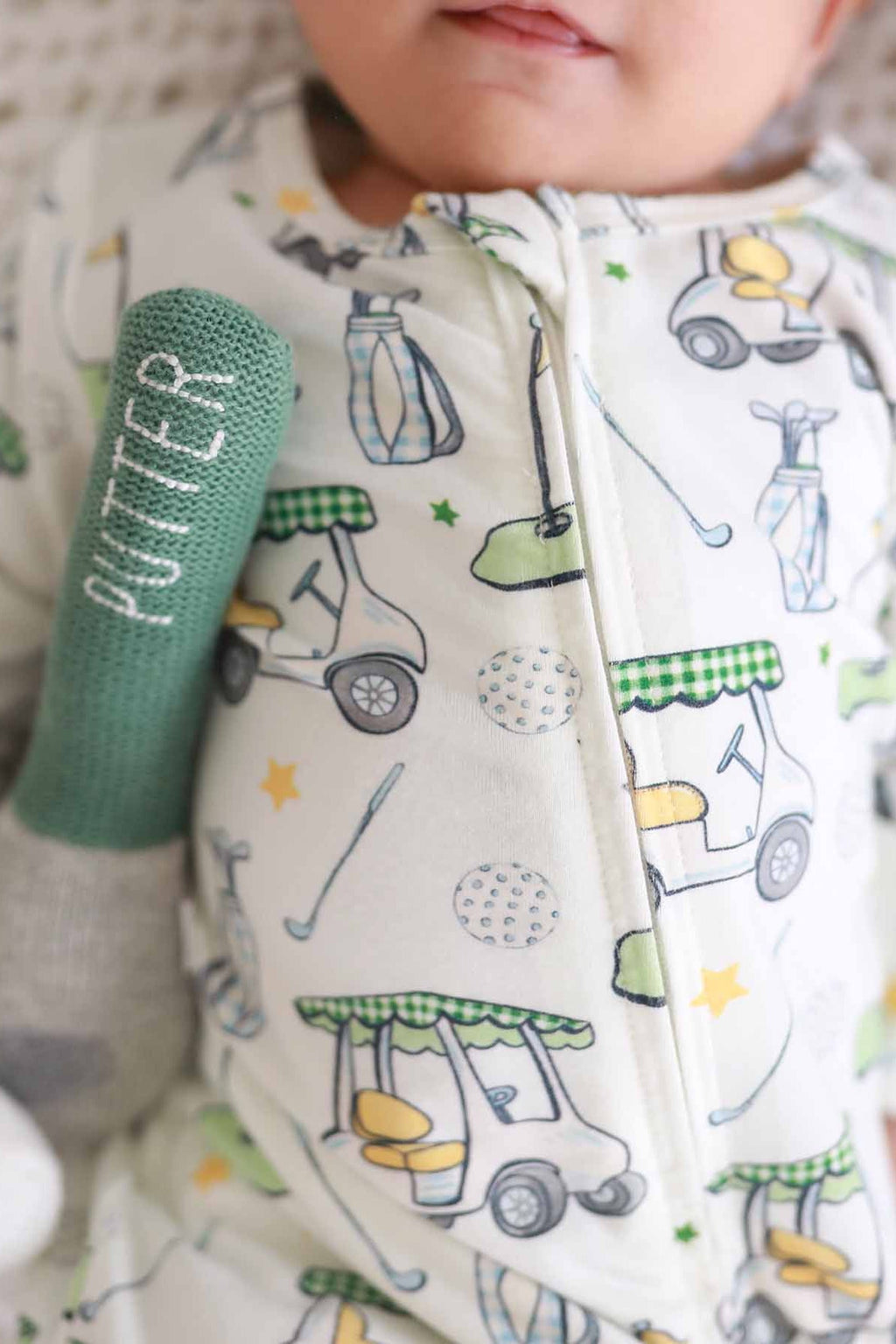 Country Club Cuties Zipper Footie | Blue