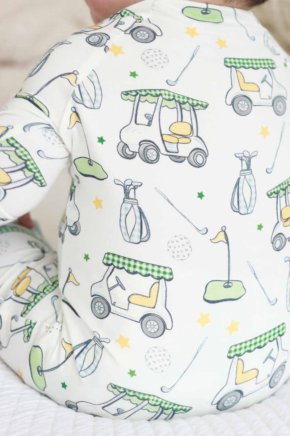 Country Club Cuties Convertible Zip Romper | Blue