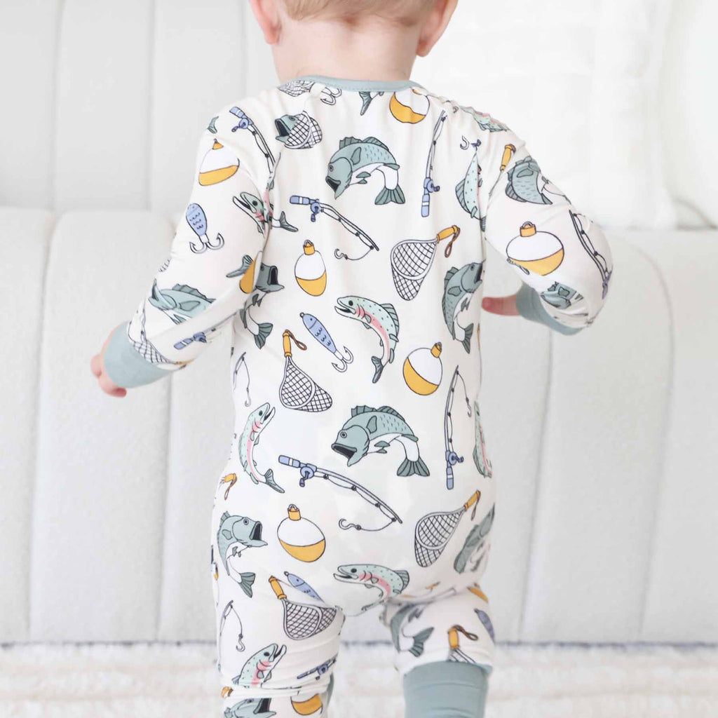 Catch of the Day Convertible Zip Romper