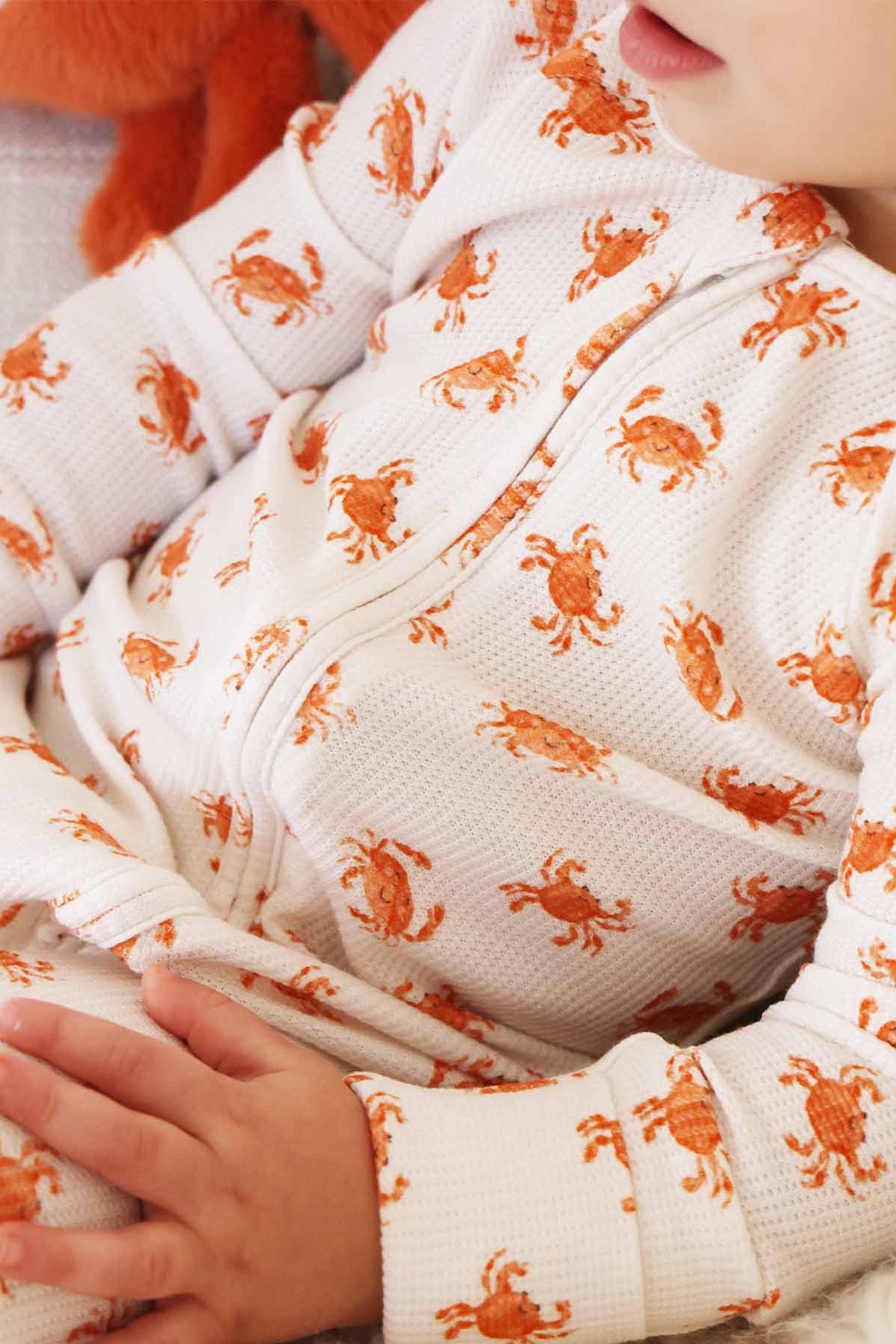 Beachy Bamboo Waffle Convertible Zip Rompers