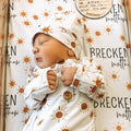 Desert Suns Personalized Baby Name Swaddle Blanket