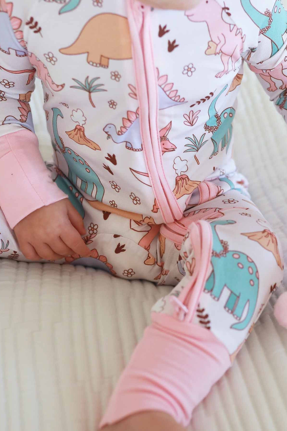 Dolly's Dinos Convertible Zip Romper