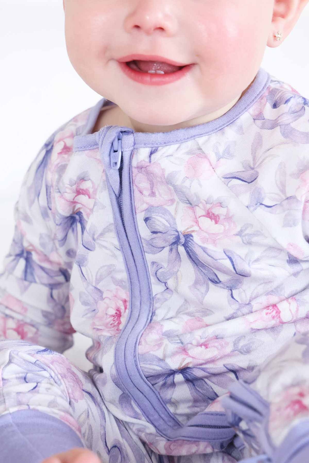 Leighton's Lavender Convertible Zip Romper