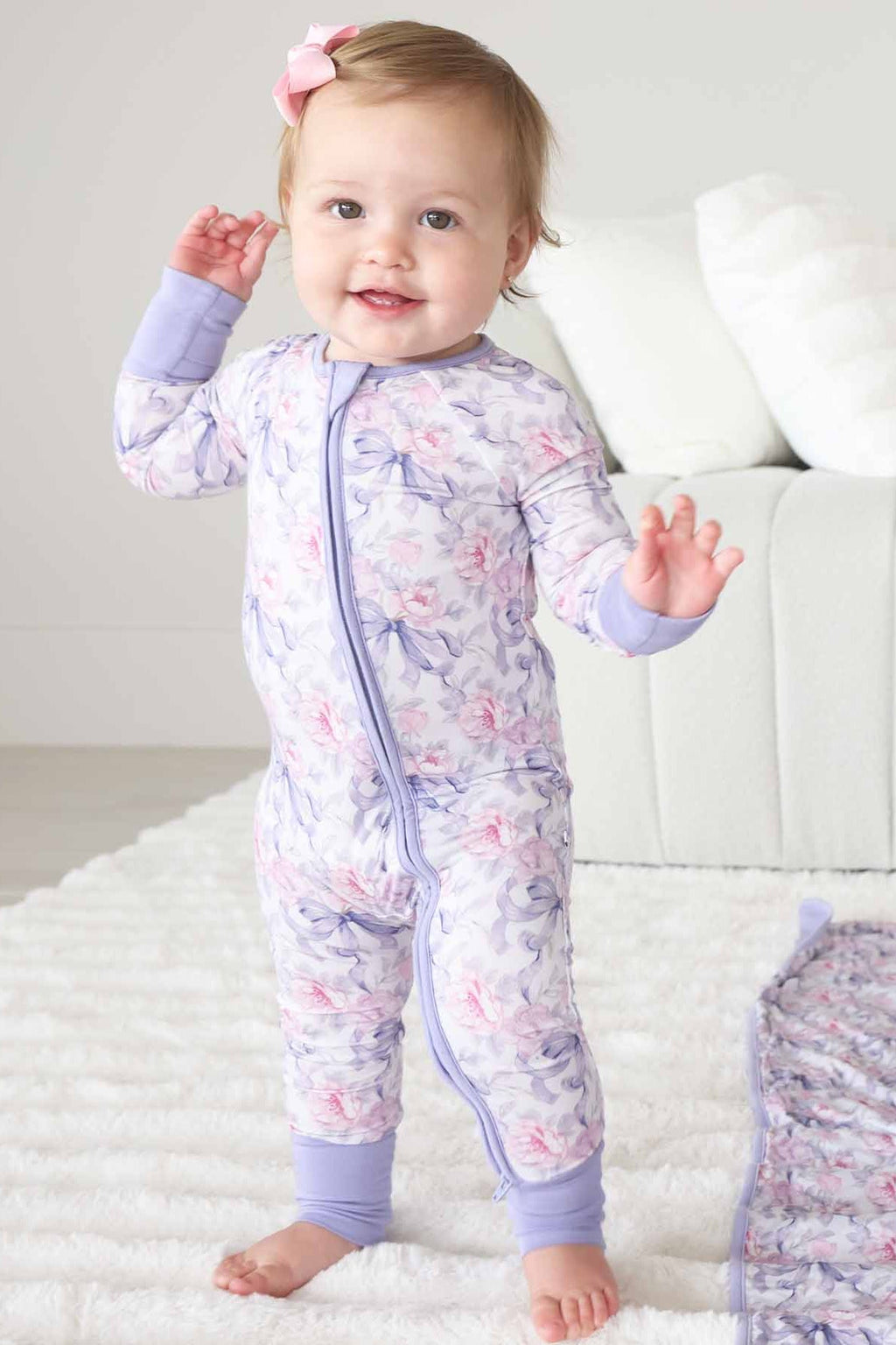 Leighton's Lavender Convertible Zip Romper