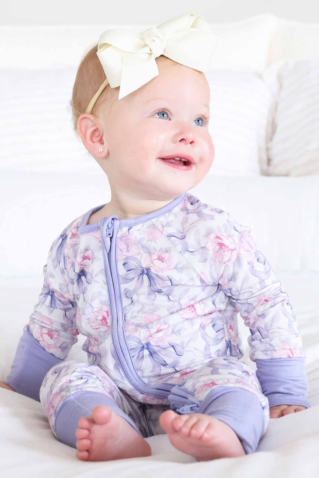 Leighton's Lavender Convertible Zip Romper
