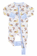 Monkey See, Monkey Snooze Convertible Zip Romper