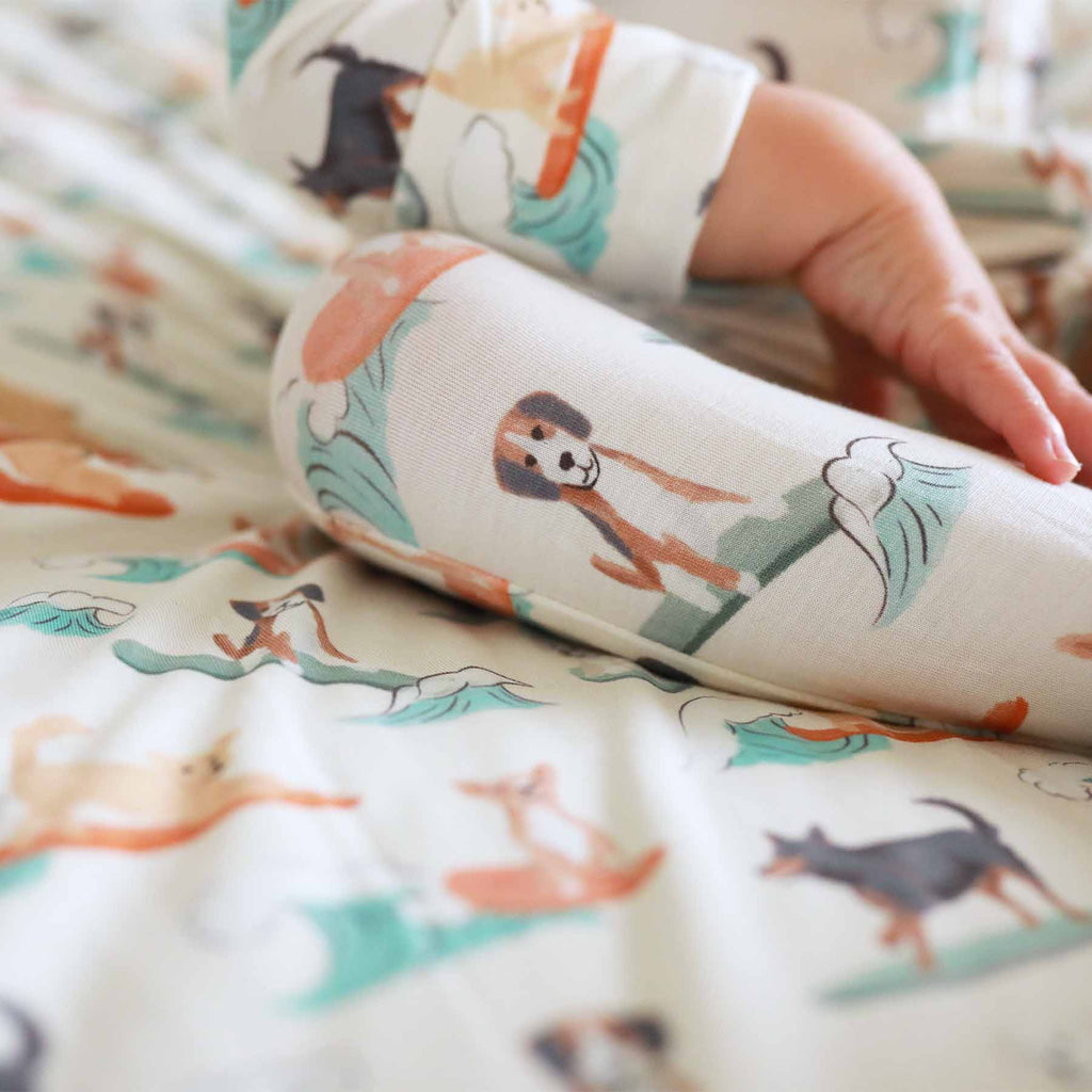 Paddle Pups Zipper Footie