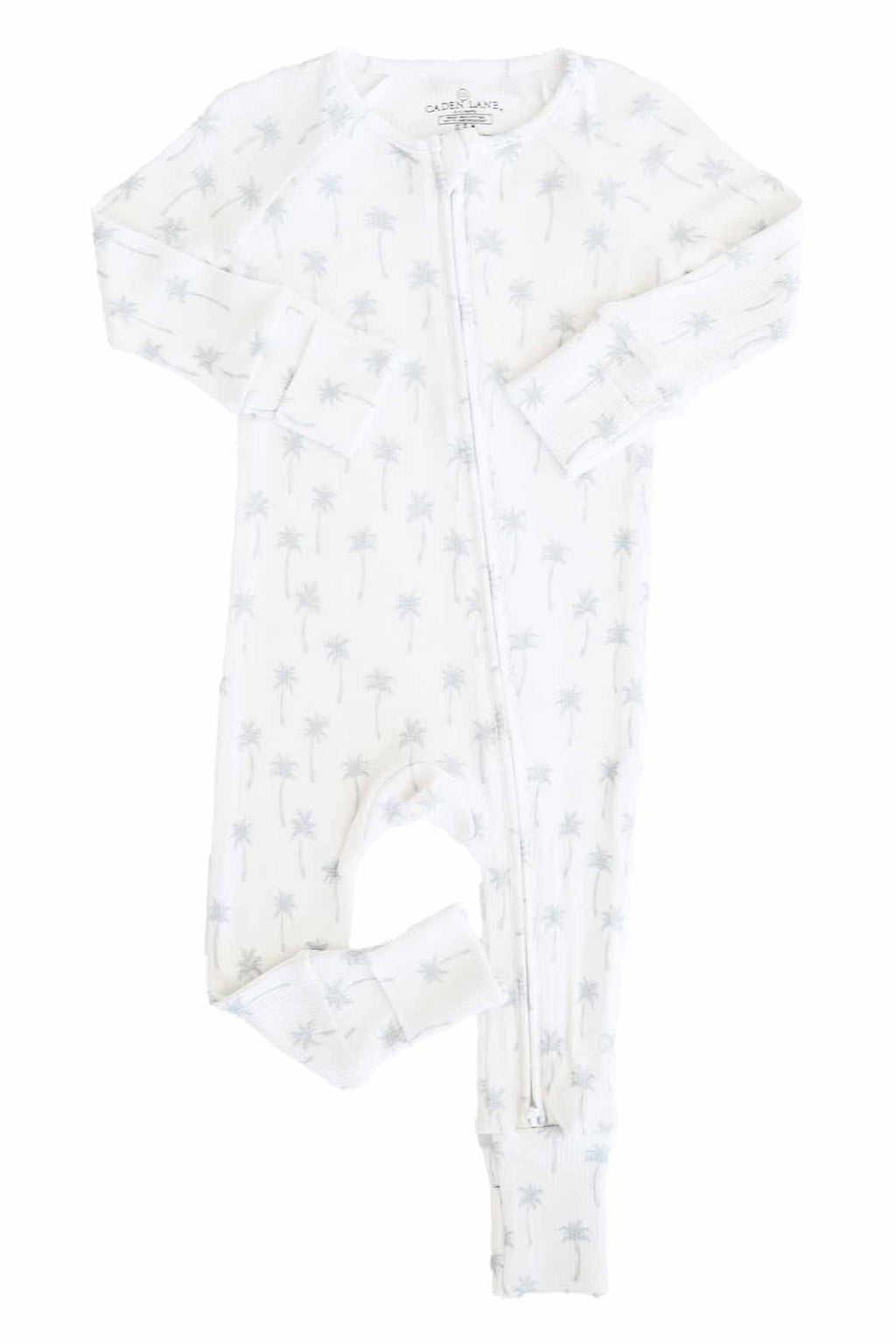 Preppy Palms Bamboo Waffle Convertible Zip Romper