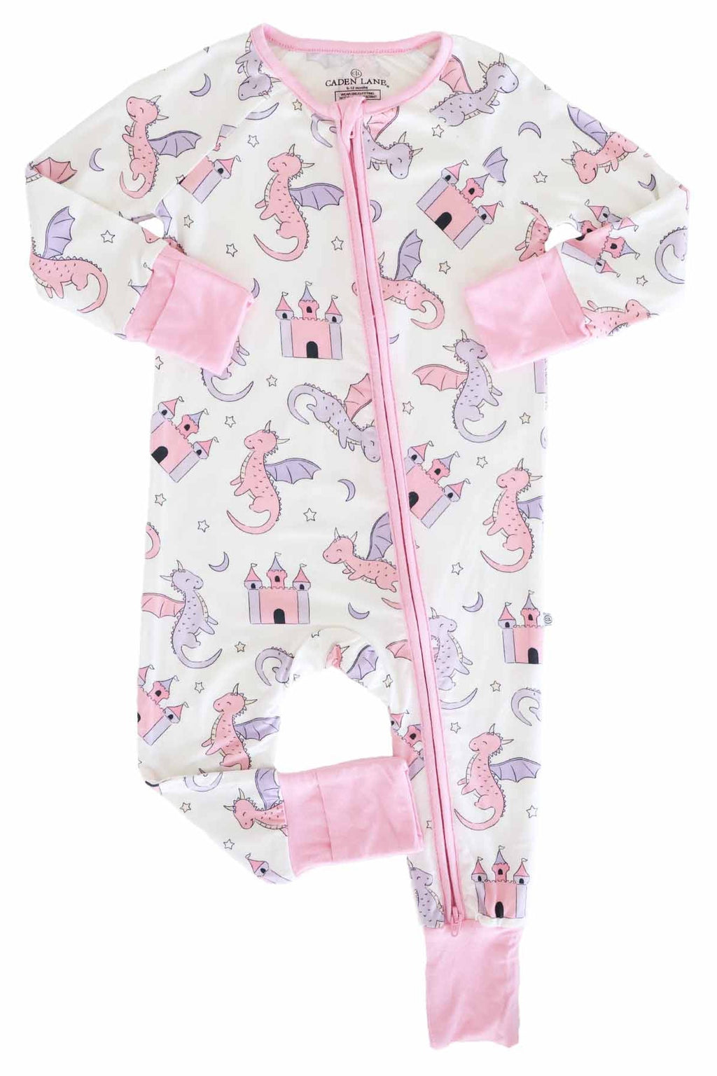 Dragon Adventure Convertible Zip Romper | Pink