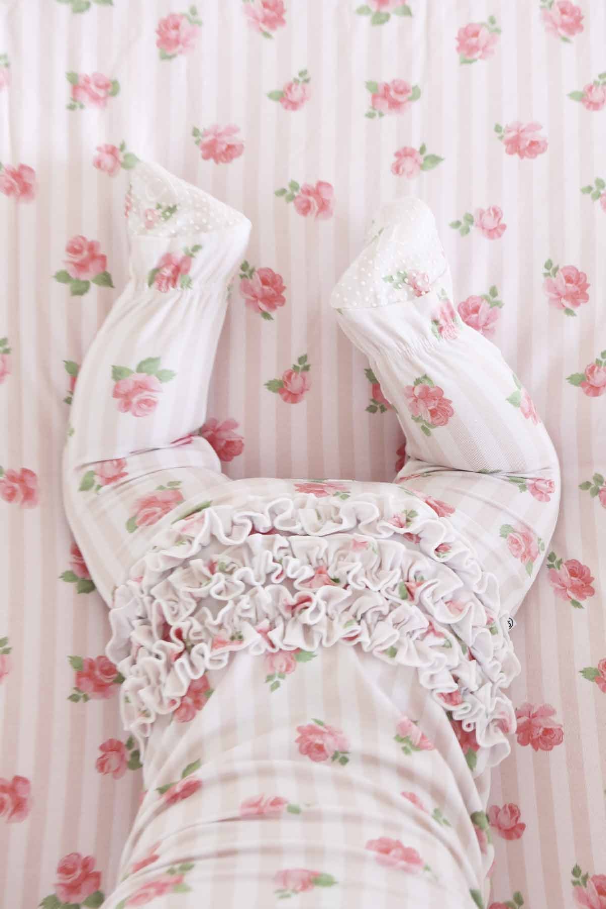 Rosy & Cozy Ruffle Zipper Footie