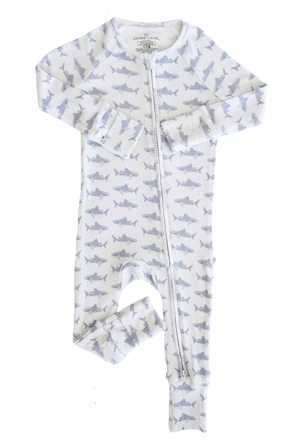 Beachy Bamboo Waffle Convertible Zip Rompers