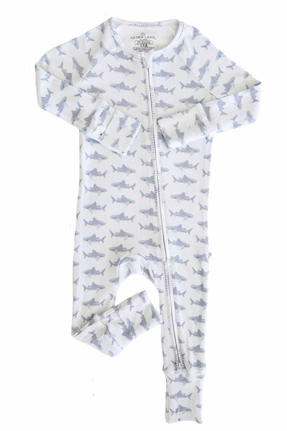 Beachy Bamboo Waffle Convertible Zip Rompers