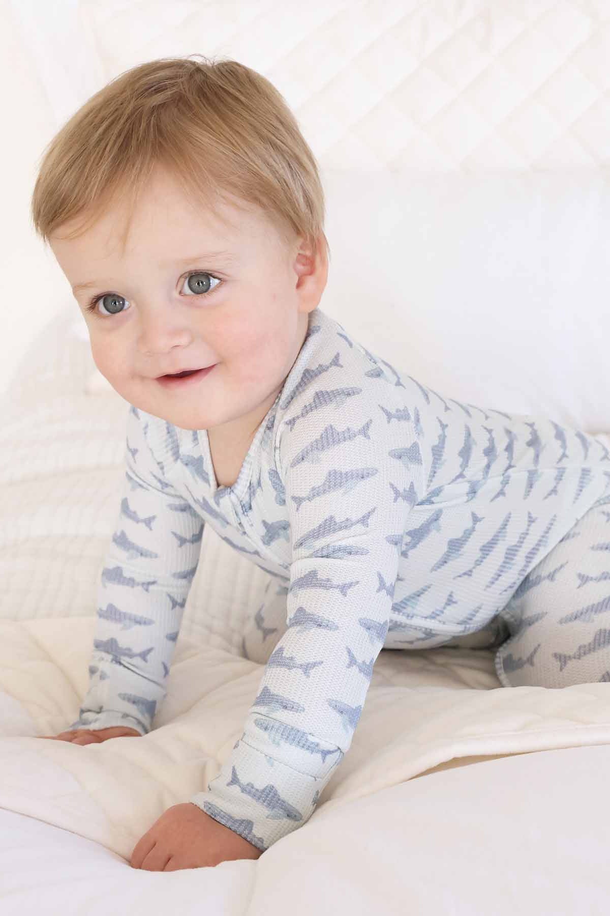 Beachy Bamboo Waffle Convertible Zip Rompers
