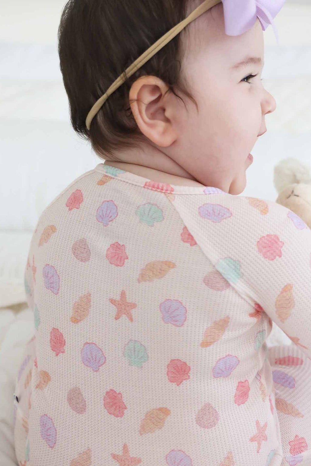 Beachy Bamboo Waffle Convertible Zip Rompers