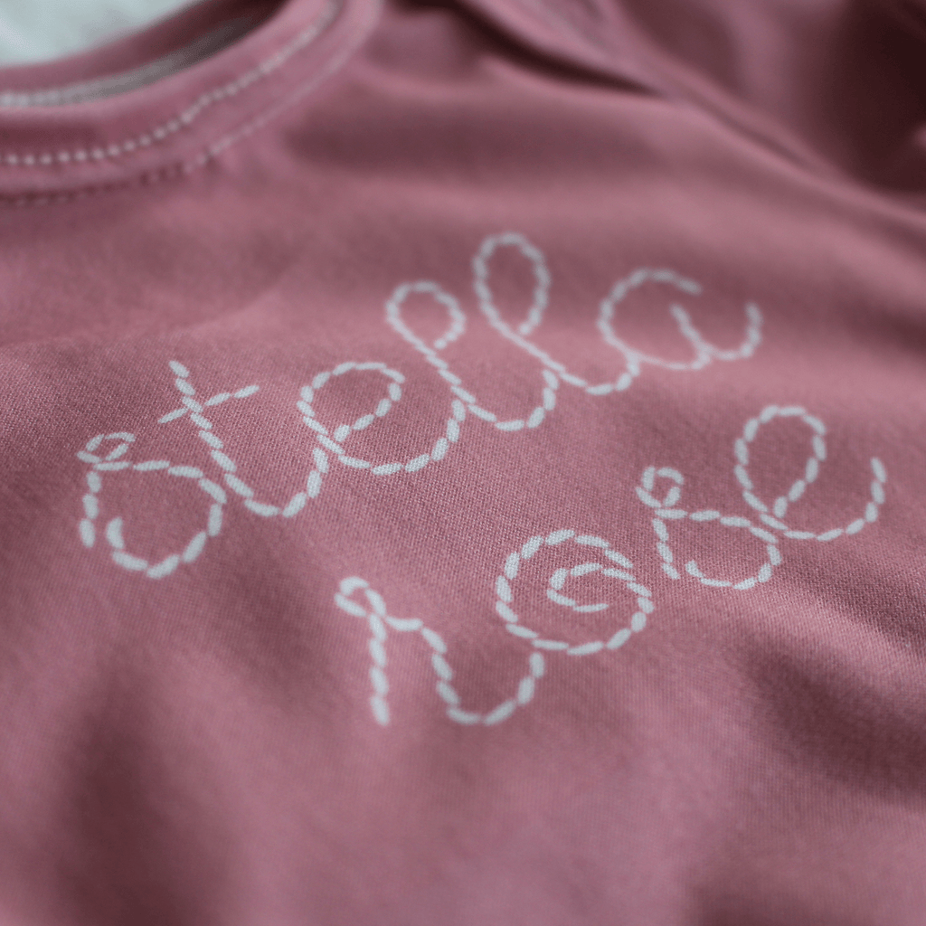 Personalized Stitched Newborn Baby Knot Gown | Perfect Pinks