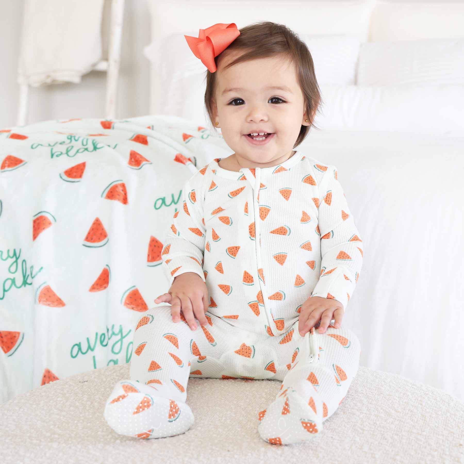 Slice, Slice Baby Bamboo Waffle Zipper Footie