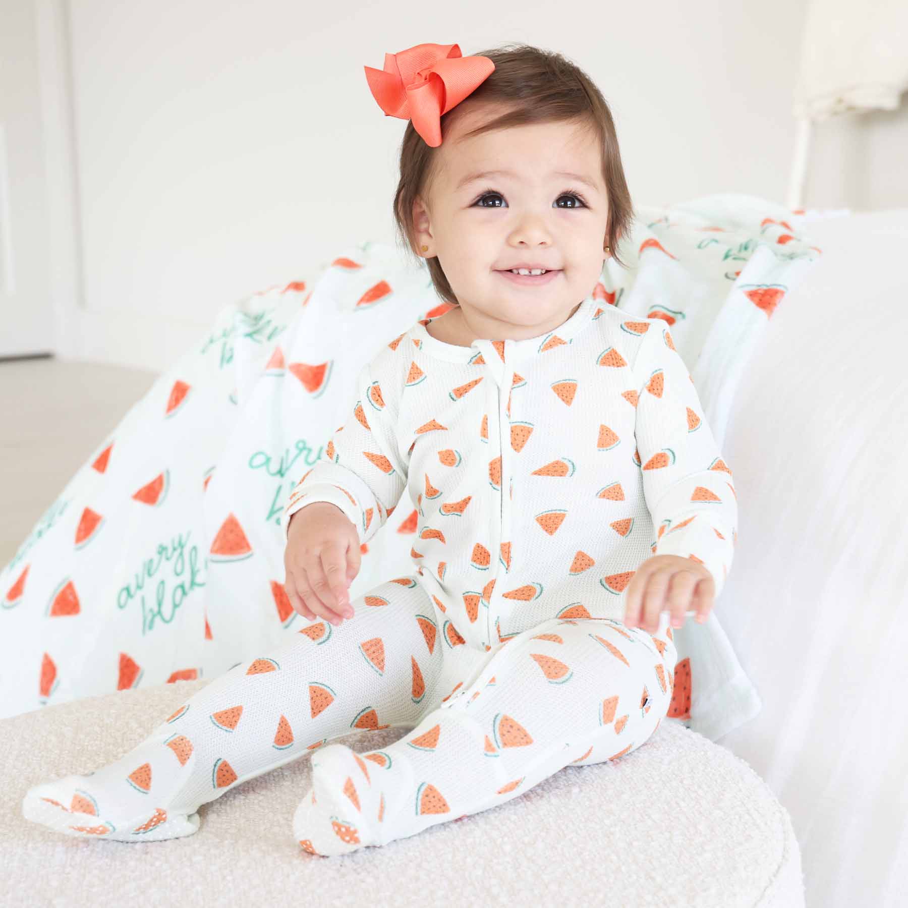 Slice, Slice Baby Bamboo Waffle Zipper Footie
