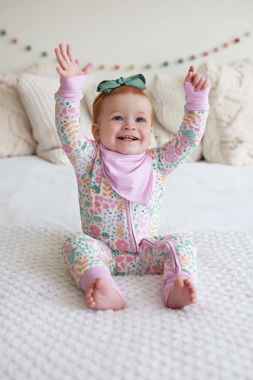 Willow's Whimsy Floral Convertible Zip Romper